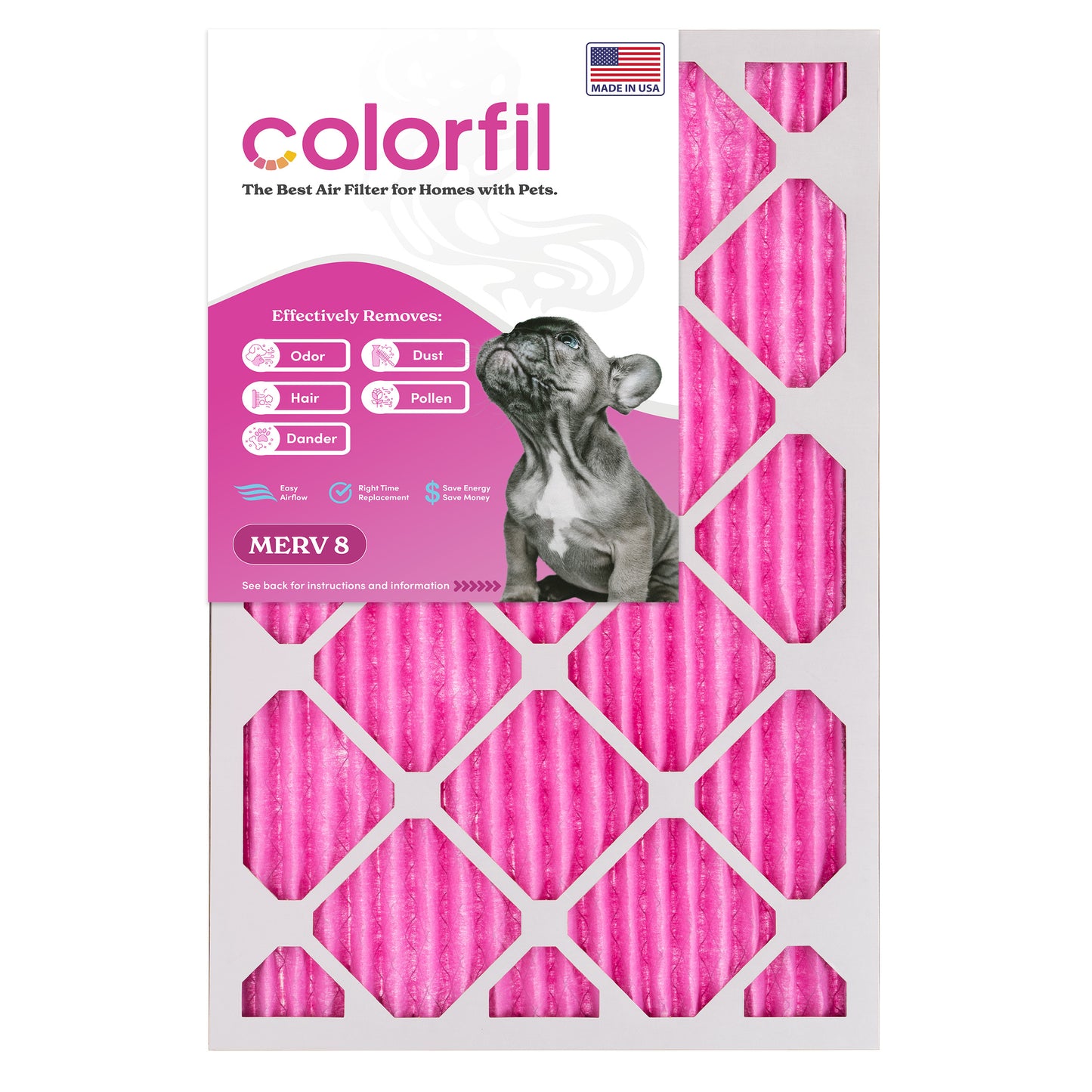 16x25x1 Colorfil Air Filter
